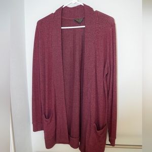Maroon cardigan